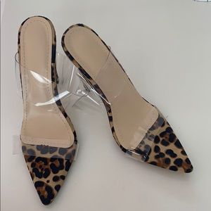 Cheetah Print Mule Sandals